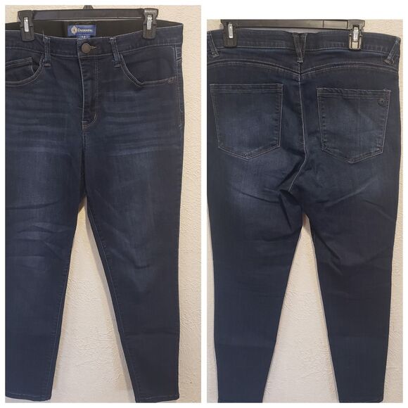Democracy Womens Size 12 "Ab" Solution Black Grey Denim Jeans - Picture 1 of 8